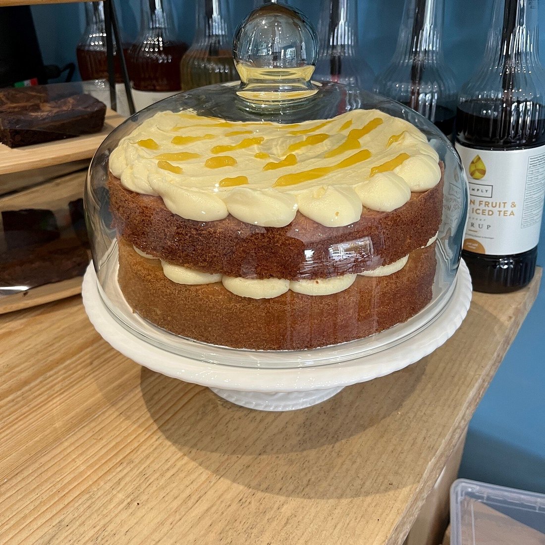 Freshly baked cakes at Barrells