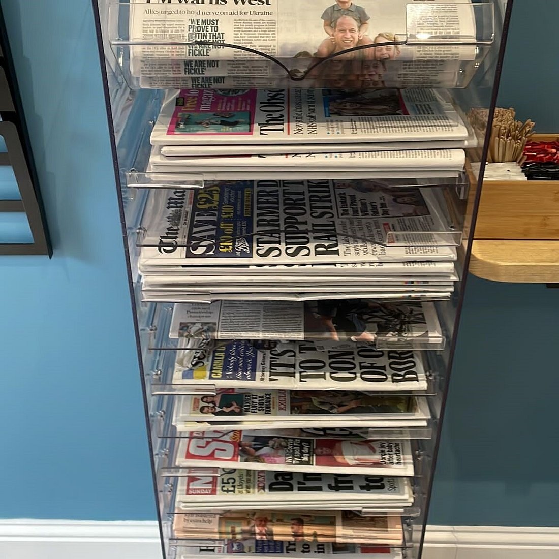 Newspapers at Barrells